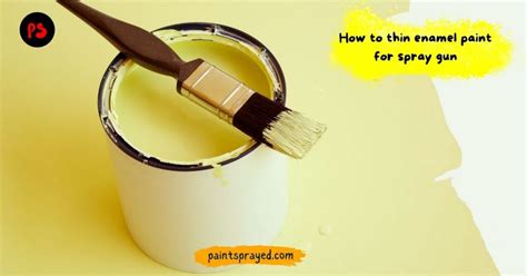 How To Thin Enamel Paint For Spray Gun Paint Sprayed