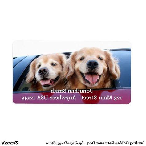 Golden Retriever Address Labels