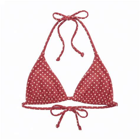 Eco Friendly Recycled String Bikini Top Adjustable Padded Triangle Swim Top UPF 50 Sizes 2XS