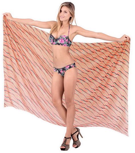 Happy Bay Chiffon Wrap Summer Cover Up Bikini Wraps Beach Sarong Sheer