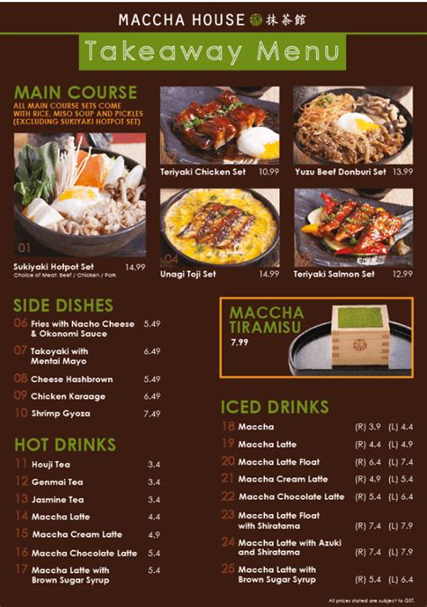 Maccha House Singapore Menu & Price 2023 - Singapore Restaurant Menu ...