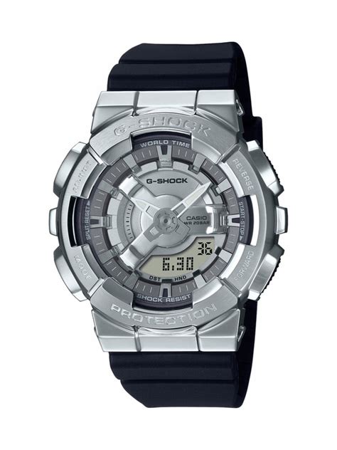 G Shock Gm S110 A Smaller Metal Covered Version Of The Steampunk Inspired Analog Digital Series