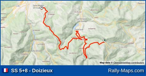 Karte Wp Doizieux Rallye National Pays Du Gier