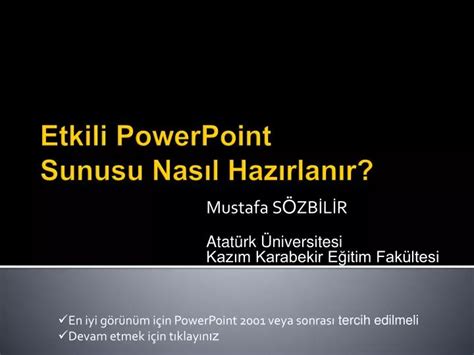 Ppt Etkili Powerpoint Sunusu Nas L Haz Rlan R Powerpoint