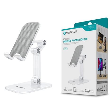 Suporte de Mesa Z 007 para Telemóvel Tablet Branco