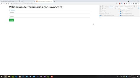 Validar Formularios Con JavaScript Y HTML YouTube