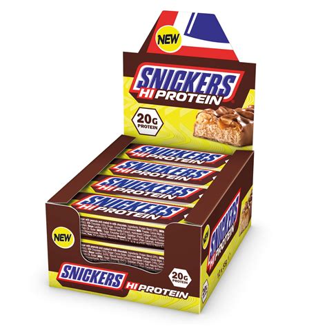 Snickers Hi Protein Bar 12 X 55g High Protein Energy Snack With