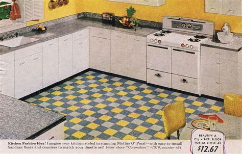 Checkerboard Marmoleum Floors Linoleum Flooring Kitchen Flooring