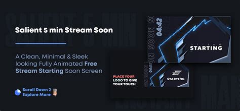 Free Min Animated Stream Starting Soon Screen Images Behance