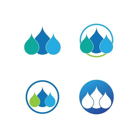 Water Drop Logo Template 36351119 Vector Art At Vecteezy