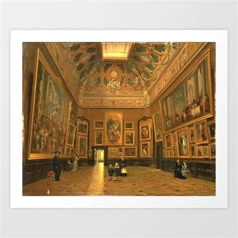 K Lucjan Przepi Rski The Salon Carr In The Louvre Art Print By