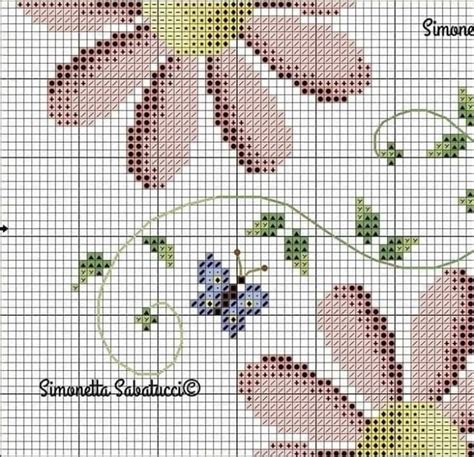 Pin By Morana Cristina On Punto Croce Bordi Cross Stitch Flowers