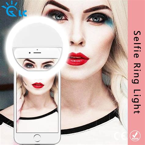 Universal selfie led anel flash luz portátil do telefone móvel 36 leds