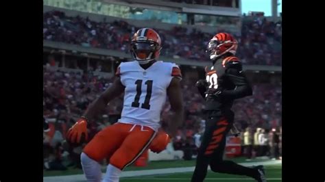 Denzel Ward 99 Yard Interception Td Vs Bengals Baker Mayfield Td Pass