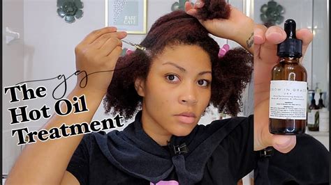 Hot Oil Treatment For Natural Hair I Terragenelle Youtube