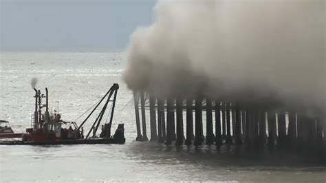 Photos Fire Erupts On Oceanside Pier Nbc 7 San Diego