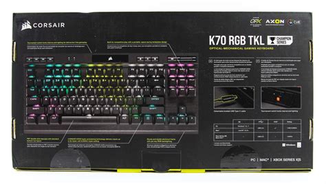 Quick Look Corsair K70 Rgb Tkl Optical Mechanical Keyboard Techpowerup