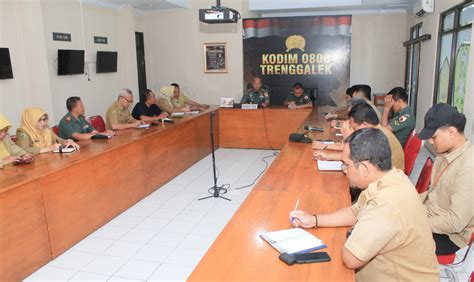 Gelar Rapat Koordinasi Ketahanan Pangan Kodim 0806 Trenggalek Dorong