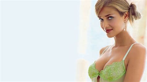 Wallpaper Ana Beatriz Barros Model Lingerie Blonde Desktop Wallpaper