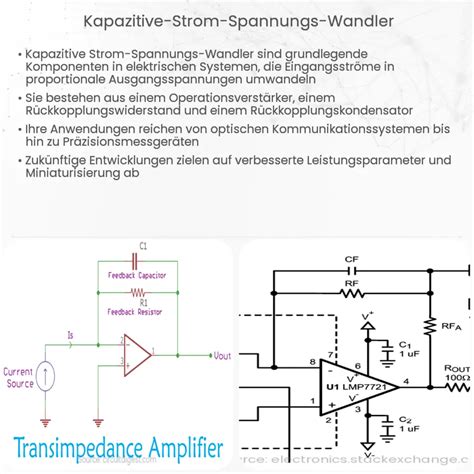 Kapazitive Strom Spannungs Wandler Wie Es Funktioniert Anwendung