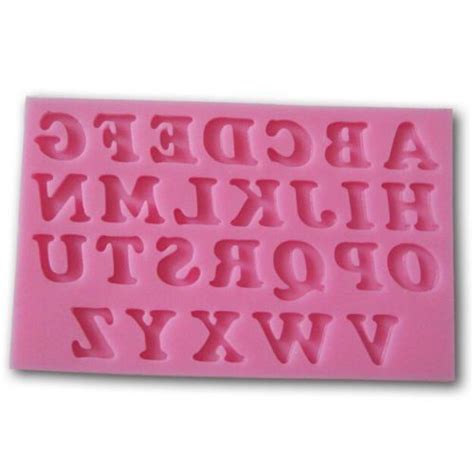 Pc Silicone Alphabet Letter Trays Chocolate Mold Cake Fondant