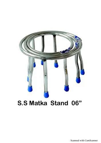 Round 6inch Stainless Steel Vayar Matka Stand Set At Rs 200 In Ahmedabad