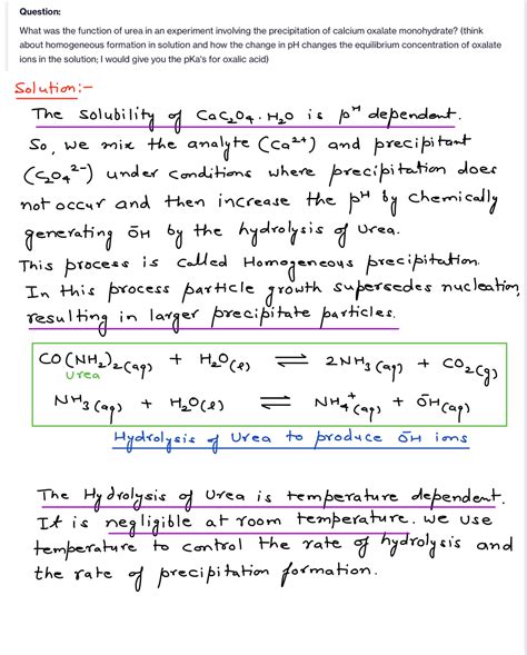 [solved] What Was The Function Of Urea In An Experiment Involving The Course Hero