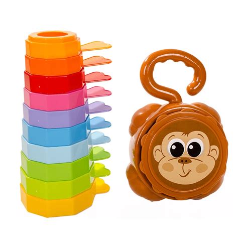 Brinquedo Educativo Infantil Empilha Baby Macaco Mercotoys No Shoptime