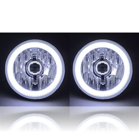 White Cob Led Halo Angel Eye Crystal Clear Headlamp K Led Light