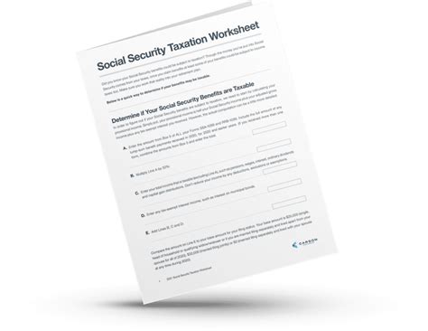 2022 Social Security Tax Worksheet Printable