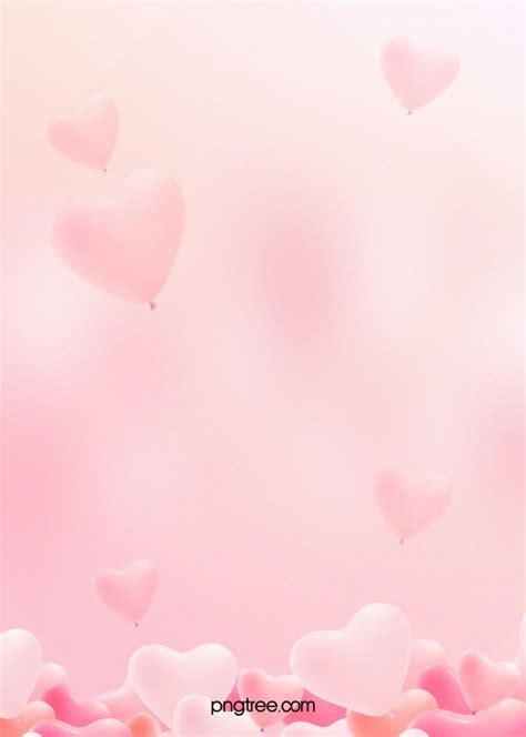 Pink Romantic Love Balloon Background