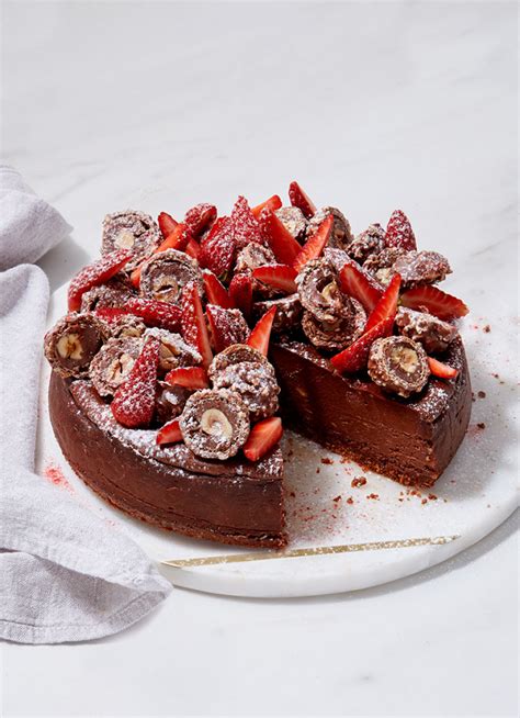 Baked Dark Chocolate And Hazelnut Cheesecake Dish Dish Magazine