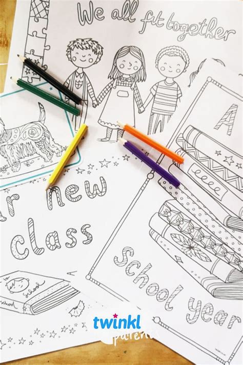 Back To School Themed Mindfulness Colouring Printables Mindfulness