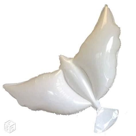 LOT de 10 Ballons colombe Blanc gonflable Mariage Baptème 96X45cm