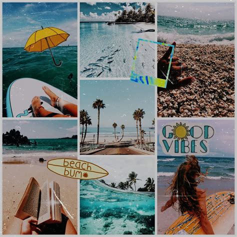 Beach Mood Board Aesthetics Amino