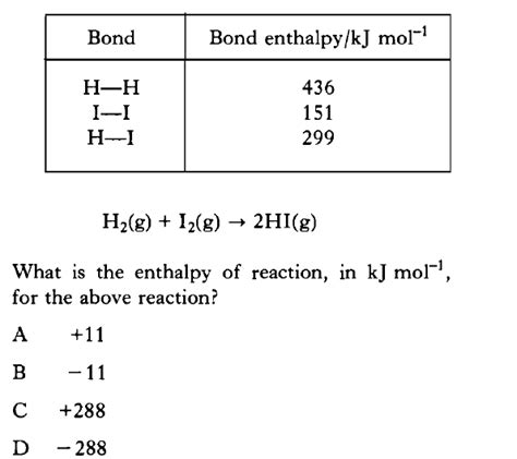 Bond Enthalpy Calculations Worksheet