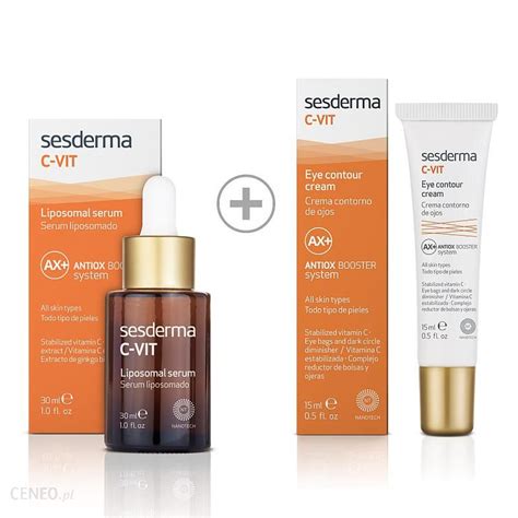 Sesderma Zestaw Serum Liposomowe Z Witamin C Regeneruj Cy Krem Pod