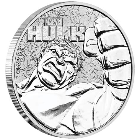 Hulk 2019 Tuvalu 1 Onza Plata Monedas Lamasbolano