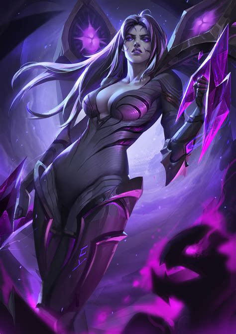 Wallpaper Chengyou Liu Women Fantasy Girl Pink Hair Boobs Magic League Of Legends Kais