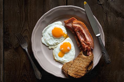 "Simple Bacon And Eggs Breakfast" by Stocksy Contributor "Pixel Stories ...