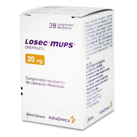 Losec Mups Omeprazol 20 Mg 28 Comprimidos Cruz Verde