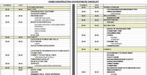 Free Construction Estimate Templates Excel Word Templatedata