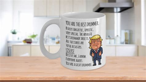 Donald Trump Drummer Mug Funny Ts For Drummers Potus Mug Political