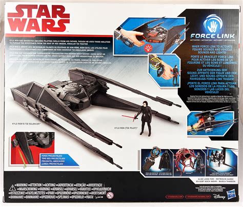 Star Wars The Last Jedi Collection Hasbro Kylo Ren S Tie Silencer With Kylo Ren Tie Pilot