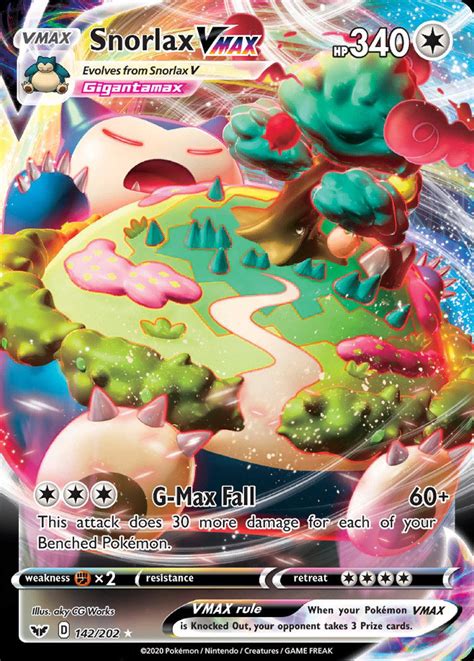 Snorlax Vmax Ssh 142 Pokemon Tcg Pok Cards