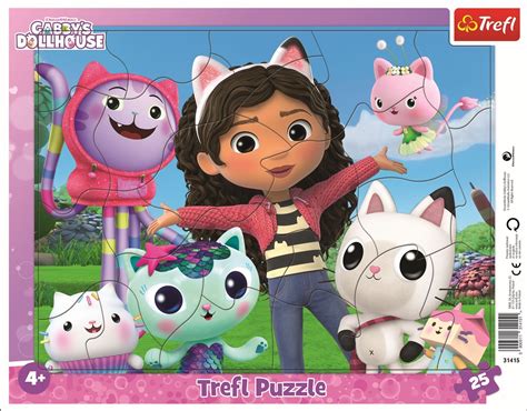 TREFL Koci Domek Gabi Poznaj Gabi 31415 25 elementów Puzzle niskie