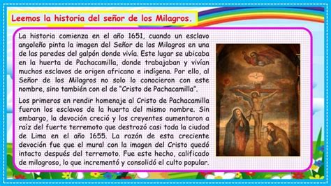 DIA 5 PPT Conocemos la historia del Señor de los Milagros pptx