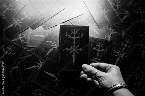 Dark tarot cards. Stock Photo | Adobe Stock