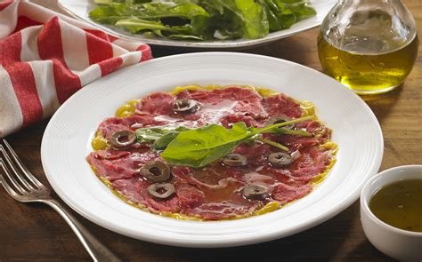 Carpaccio de lomo con ensalada de rúcula Recetas Natura