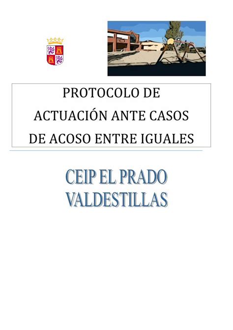 PDF PROTOCOLO DE ACTUACIÓN ANTE CASOS DE ACOSO ENTRE ceipelprado